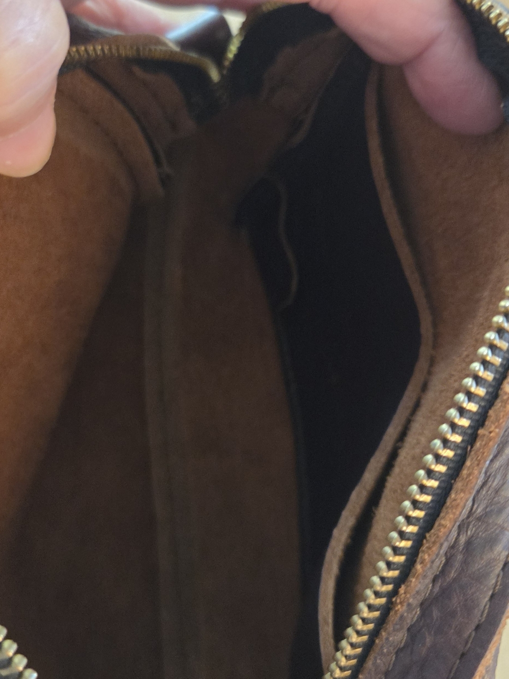 Portland Leather Goods Camera Bag Style Crossbody In Cold Brew - Picture 10 of 16